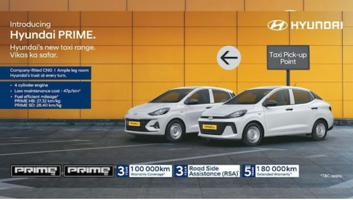 Hyundai Prime Taxi Range लॉन्च: जानिए फीचर्स और कीमत
