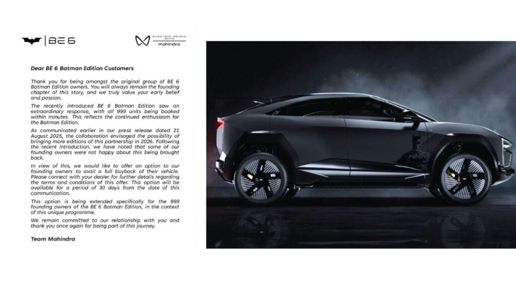 Mahindra b6 Batman edition buyback controversy : क्या है पूरा मामला और ग्राहक को क्यों मिल रहा है 100% रिफंड ?