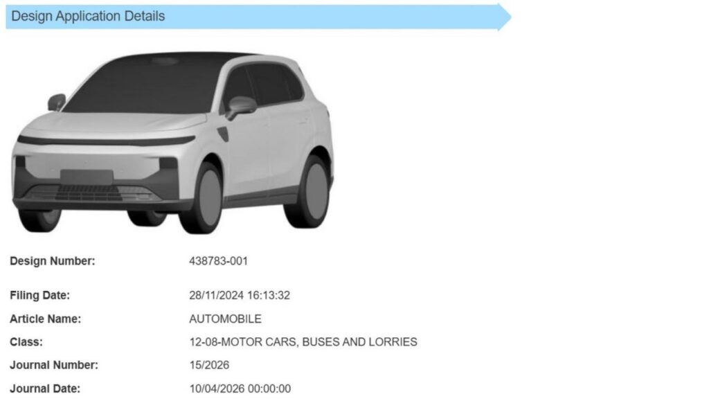 Stellantis Patents Leapmotor B10 SUV Design in India