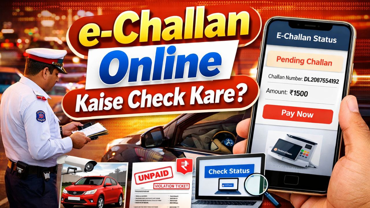 e-challan online kaise check kare