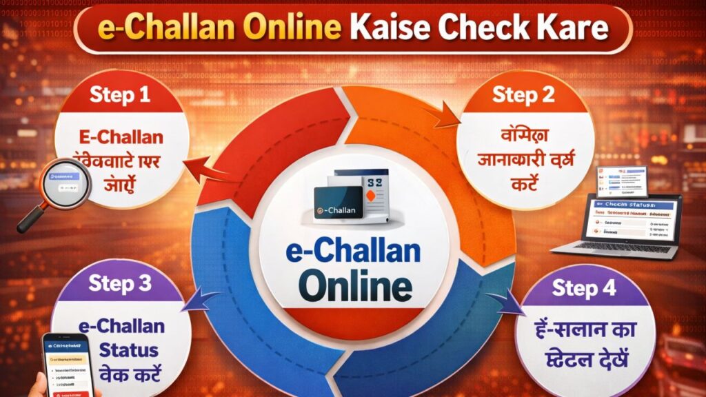 e-challan online kaise check kare